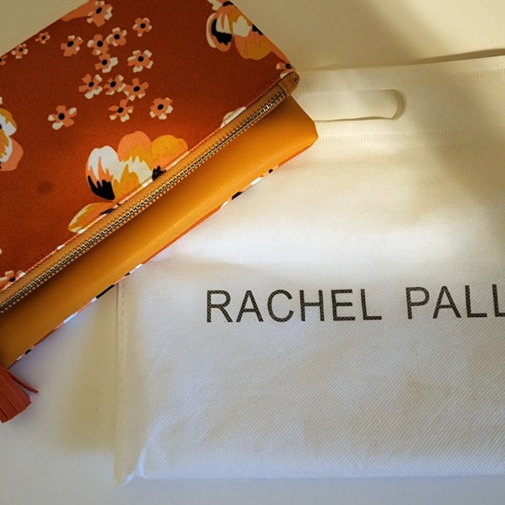 Rachel Pally Foldover Leather/Canvas Clutch Bag - Picture 8 of 8